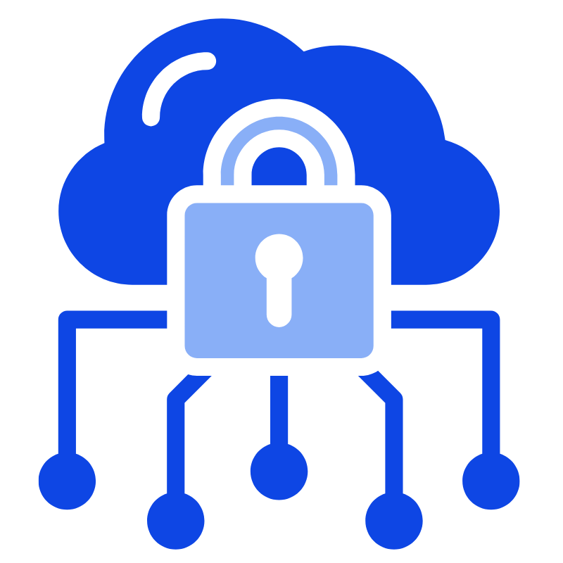 secure cloud icon