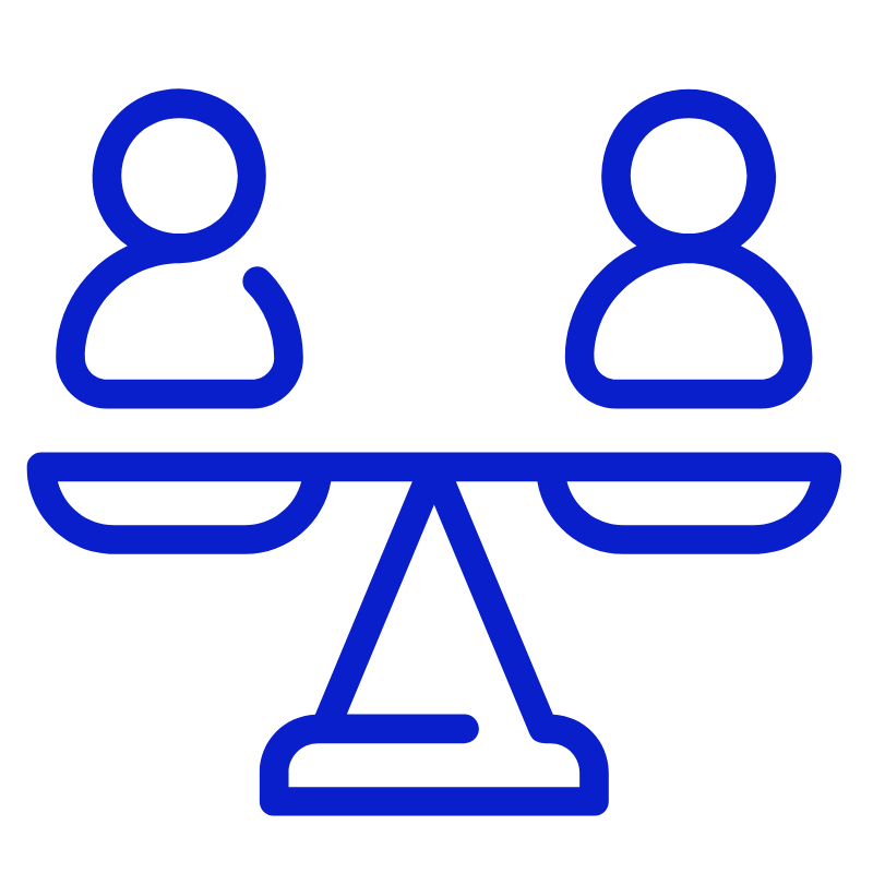 health equity icon blue