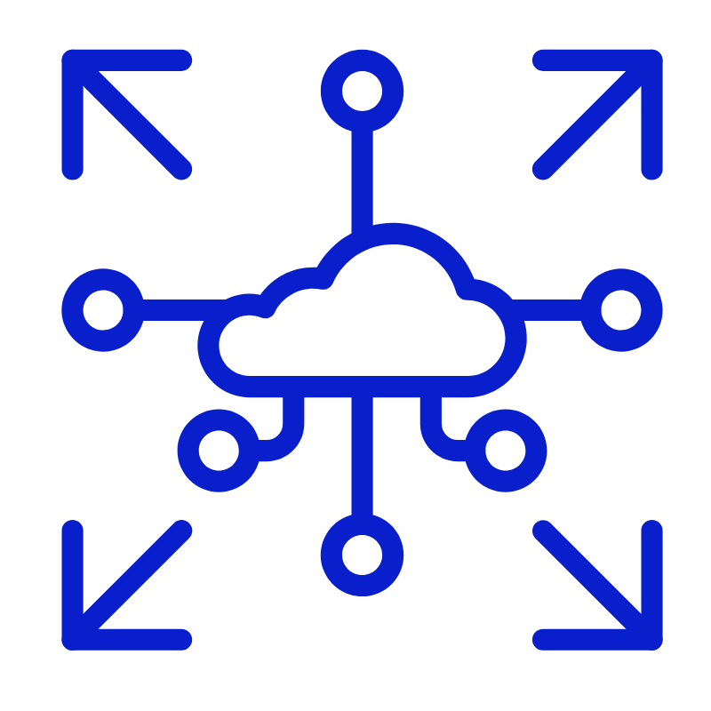 cloud scalability icon