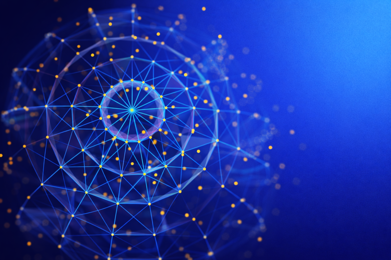 Abstract AI network visualization representing data-driven financial technology innovation.