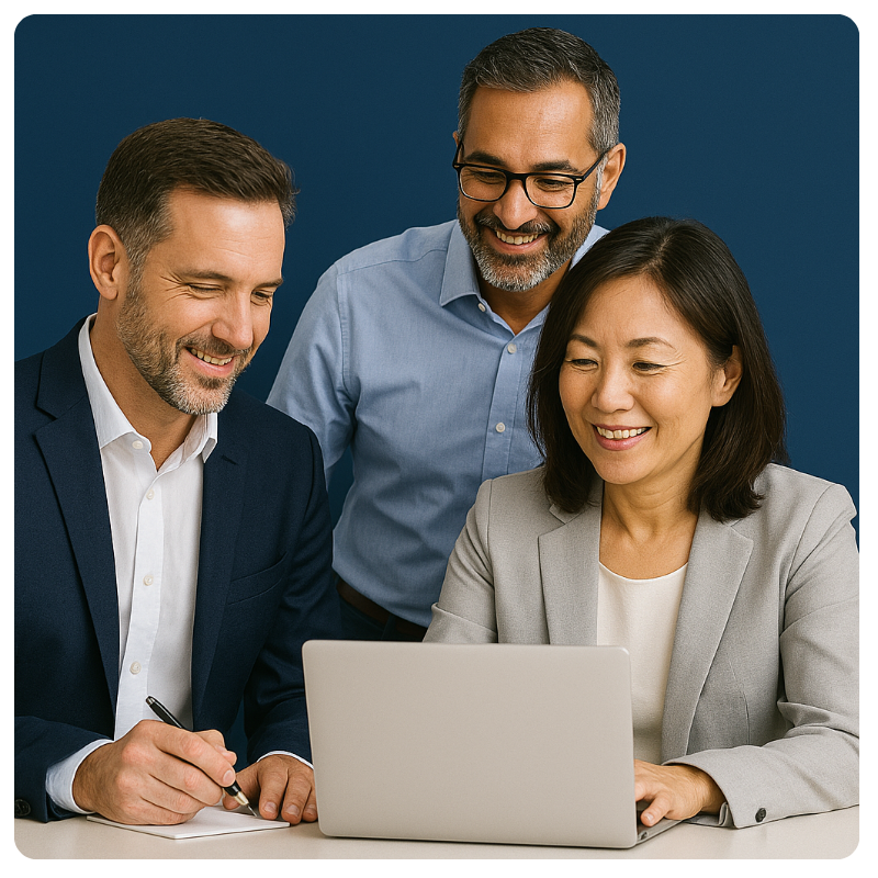 a group of young professionals laughing (3)