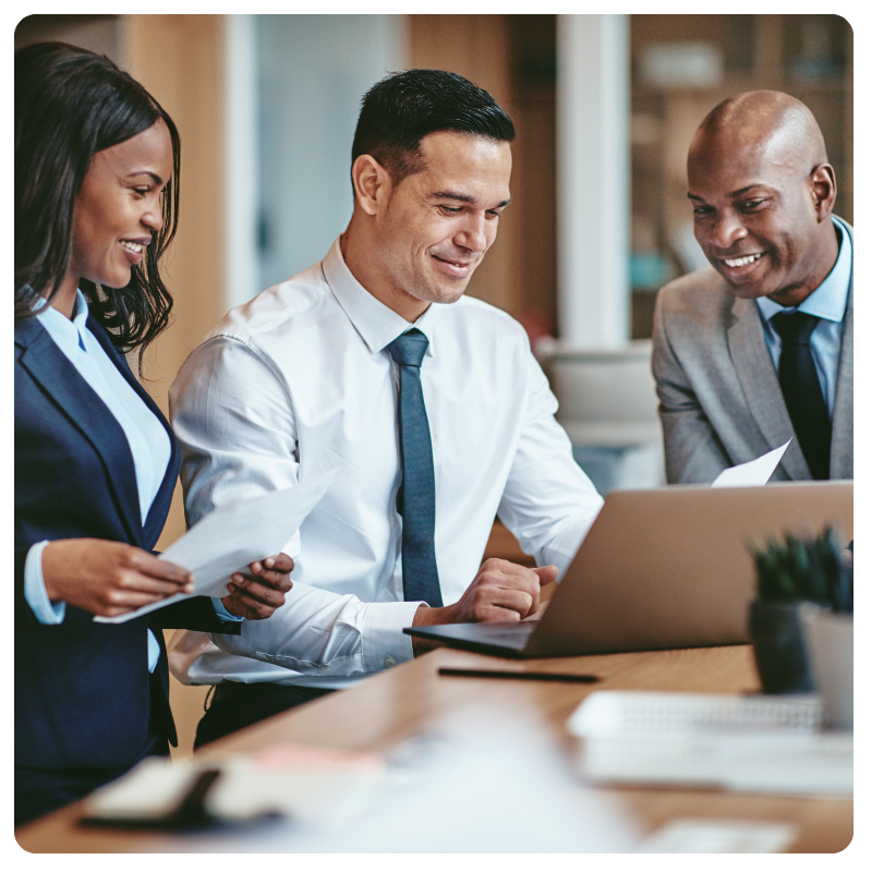 a group of young professionals laughing (4)