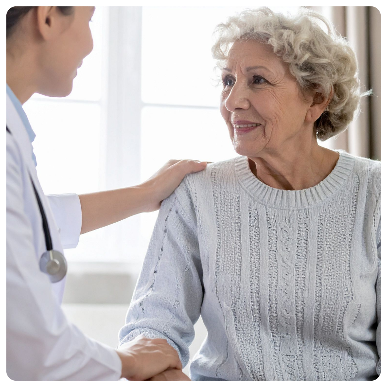 black female doctor with a patient (1)
